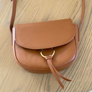Everyday Vegan Leather Brown Purse with Strap